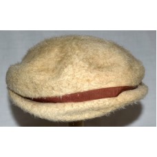 Vintage Replica de Parisienne Beige & Brown Hat Band Mujers Fuzzy Wool Hat Sz S  eb-82426746